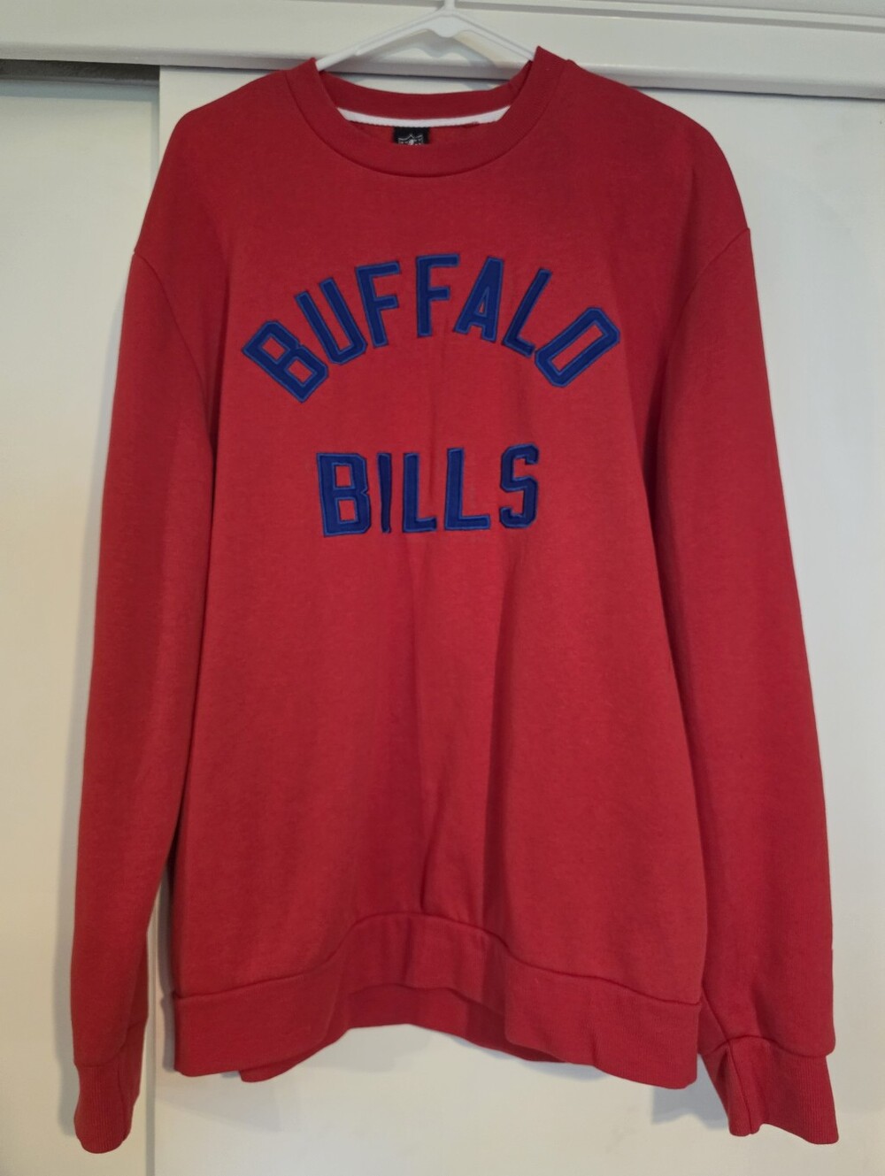 NFL Buffalo Bills Red Crewneck Sweatshirt Throwback - Men's Large